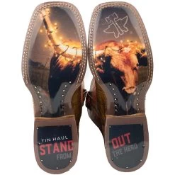 Tin Haul Men's Longhorn Lights Out Cowboy Boots -Western Fashion Men img39257 tin haul men s longhorn lights out cowboy boots