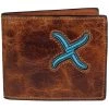 Twisted X Men's Distressed Bifold Wallet -Western Fashion Men img40990 twisted x men s distressed bifold wallet