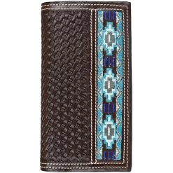 Ranger Belt Co. Men's Basket Weave Aztec Rodeo Wallet