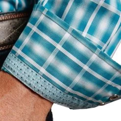 Stetson Men's Ombre Plaid Snap Shirt -Western Fashion Men img42961 stetson men s ombre plaid snap shirt