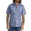 Wrangler Men's 20X Competition Advanced Comfort Short Sleeve Print Snap Shirt -Western Fashion Men img43378 wrangler men s 20x competition advanced comfort short sleeve print snap shirt
