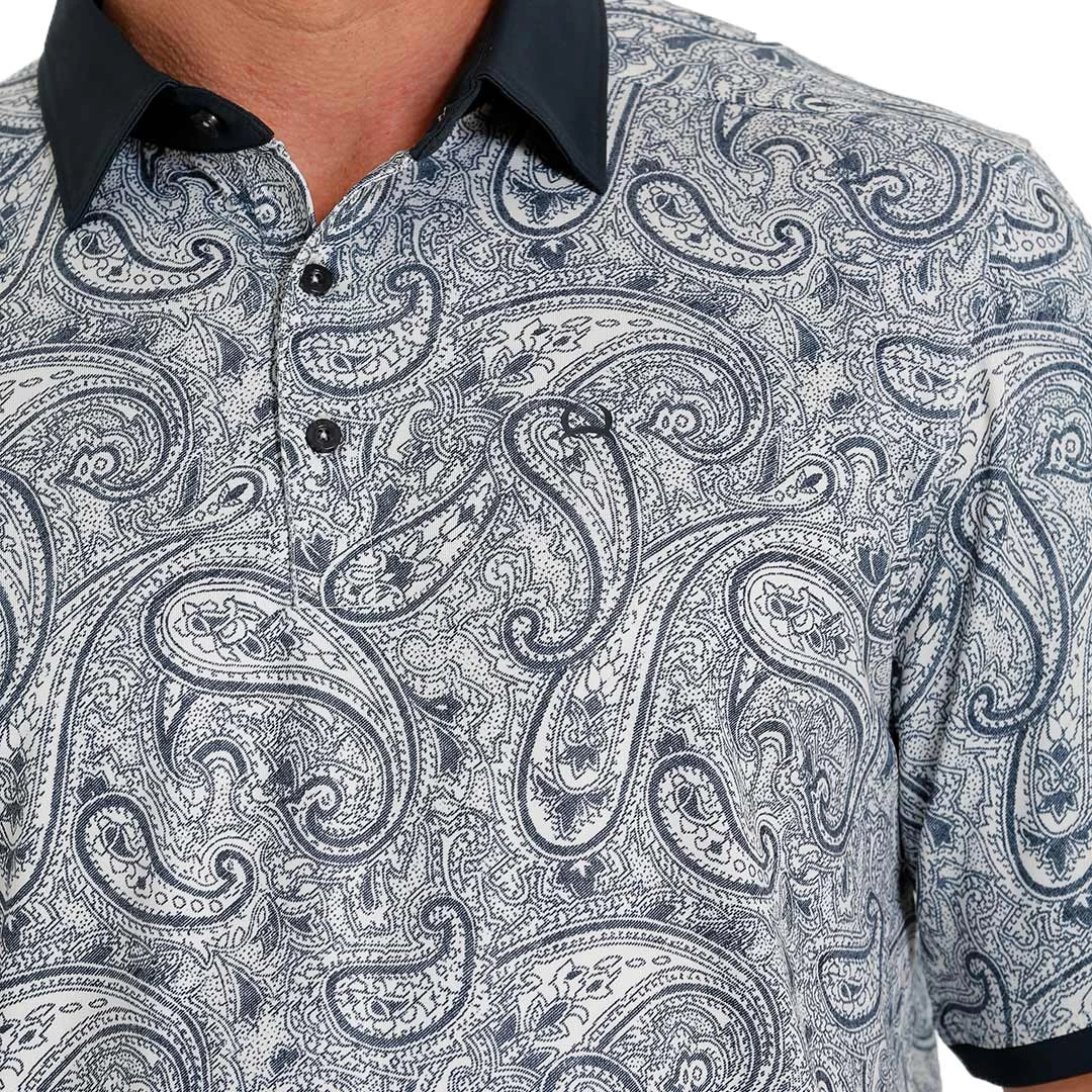 Cinch Men's ArenaFlex Paisley Print Polo 6 Cinch Men's ArenaFlex Paisley Print Polo - Image 4