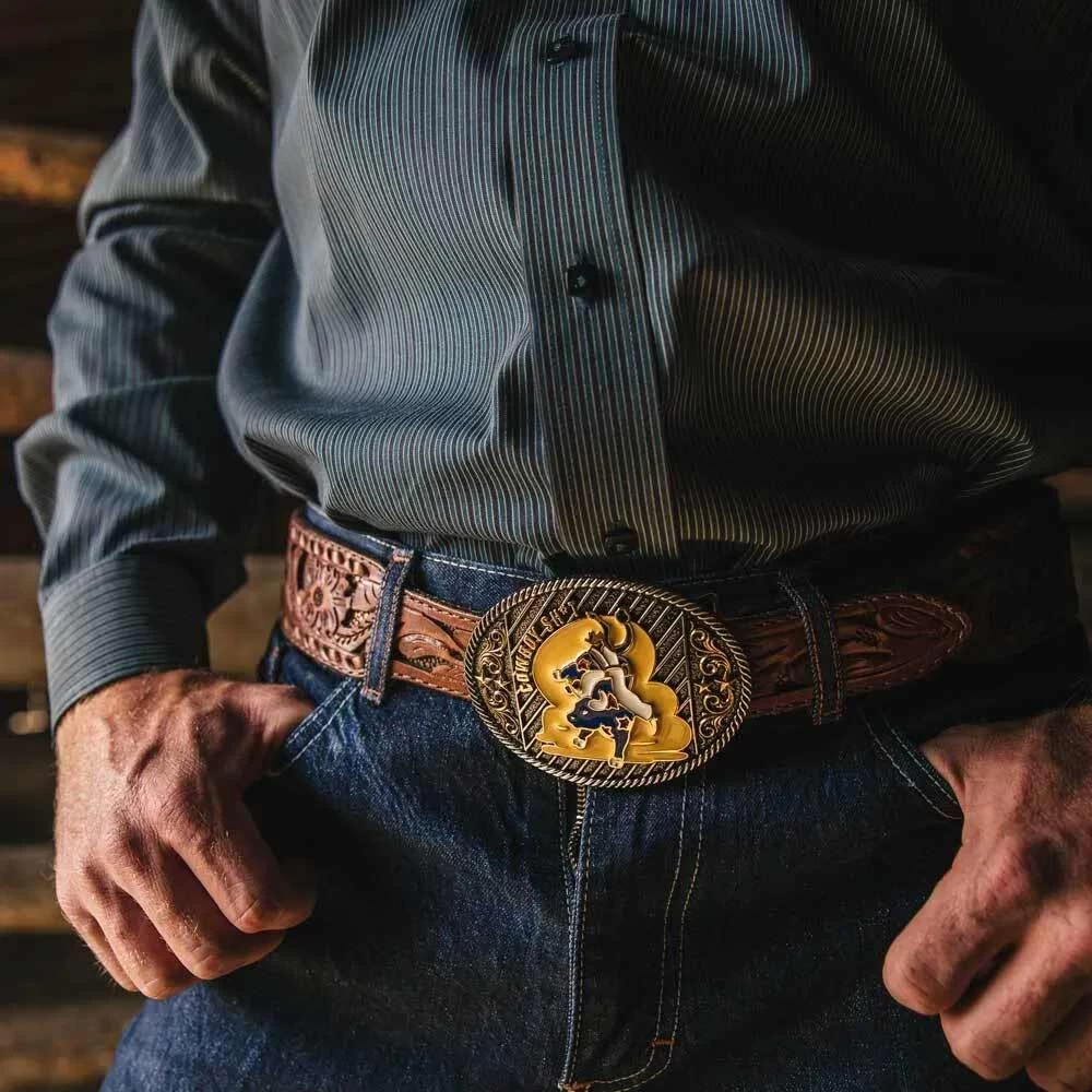 Montana Silversmiths Cowboy Sh*t Bullrider Attitude Buckle 5 Montana Silversmiths Cowboy Sh*t Bullrider Attitude Buckle - Image 3