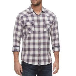 Flag & Anthem Men's Flannel Plaid Snap Shirt