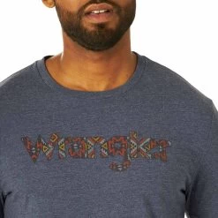 Wrangler Men's Aztec Logo Graphic T-shirt -Western Fashion Men img46378 wrangler men s aztec logo graphic t shirt
