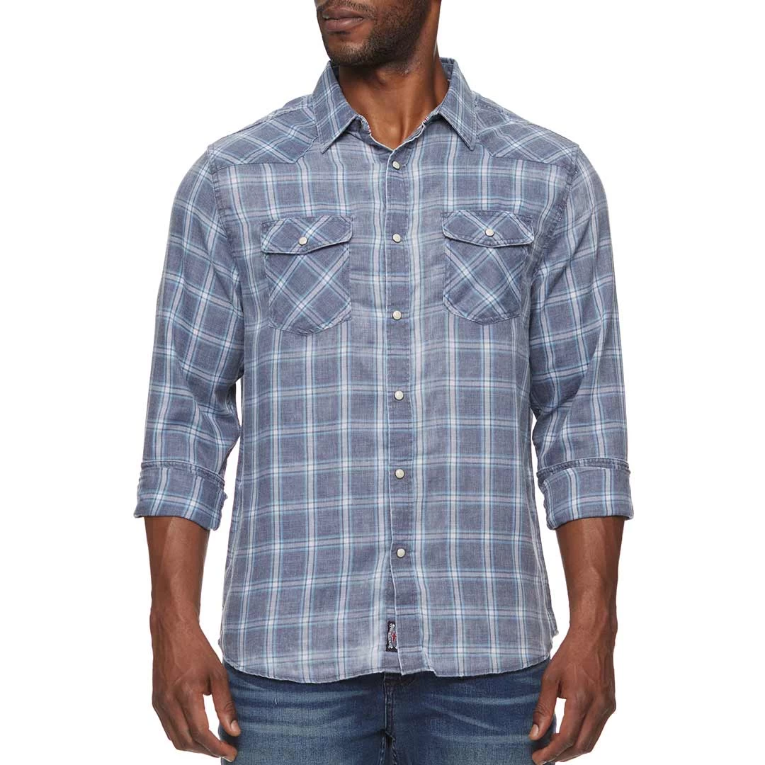 Flag & Anthem Men's Harrison Vintage Soft Plaid Snap Shirt 3 Flag & Anthem Men's Harrison Vintage Soft Plaid Snap Shirt