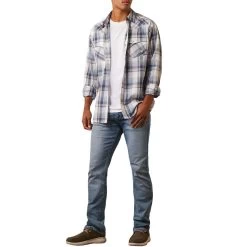 Ariat Men's Haston Retro Fit Snap Shirt -Western Fashion Men img46702 ariat men s haston retro fit snap shirt