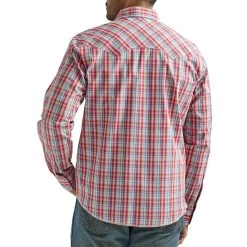 Wrangler Men's Fashion Plaid Snap Shirt -Western Fashion Men img47382 wrangler men s fashion plaid snap shirt