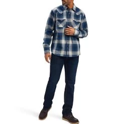 Ariat Men's Halston Retro Fit Plaid Snap Shirt -Western Fashion Men img47885 ariat men s halston retro fit plaid snap shirt