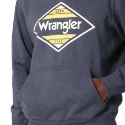 Wrangler Men's Triangle Frame Logo Hoodie -Western Fashion Men img49483 wrangler men s triangle frame logo hoodie
