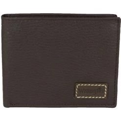 Wrangler Men's Logo Patch Leather Bifold Wallet -Western Fashion Men img49614 wrangler men s logo patch leather bifold wallet