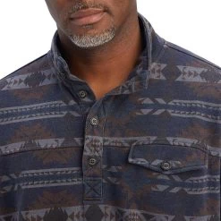 Ariat Men's Printed Overdyed Washed Pullover Sweater -Western Fashion Men img55395 ariat men s printed overdyed washed pullover sweater