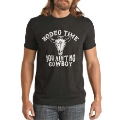 Dale Brisby Men's Ain't No Cowboy Graphic T-shirt -Western Fashion Men img58892 dale brisby men s ain t no cowboy graphic t shirt