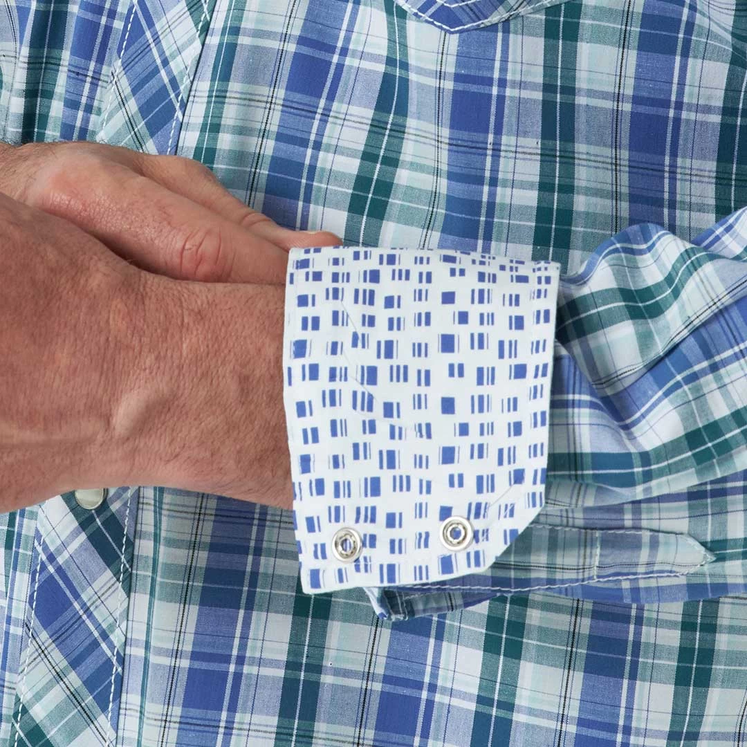 Wrangler Men's 20X Competition Plaid Snap Shirt 5 Wrangler Men's 20X Competition Plaid Snap Shirt - Image 3
