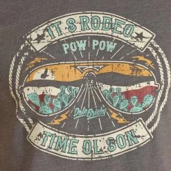 Dale Brisby Men's Rodeo Time Graphic T-shirt -Western Fashion Men img60307 dale brisby men s rodeo time graphic t shirt