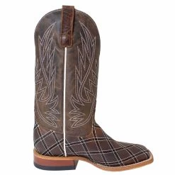 HorsePower Men's Checkered Square Toe Cowboy Boots -Western Fashion Men img60494 horsepower men s checkered square toe cowboy boots