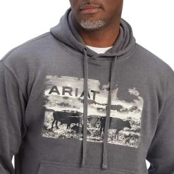 Ariat Men's Pastures Pullover Hoodie -Western Fashion Men img60987 ariat men s pastures pullover hoodie