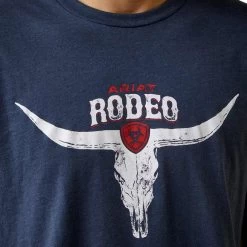 Ariat Men's Rodeo Skull Graphic T-Shirt -Western Fashion Men img61309 ariat men s rodeo skull graphic t shirt
