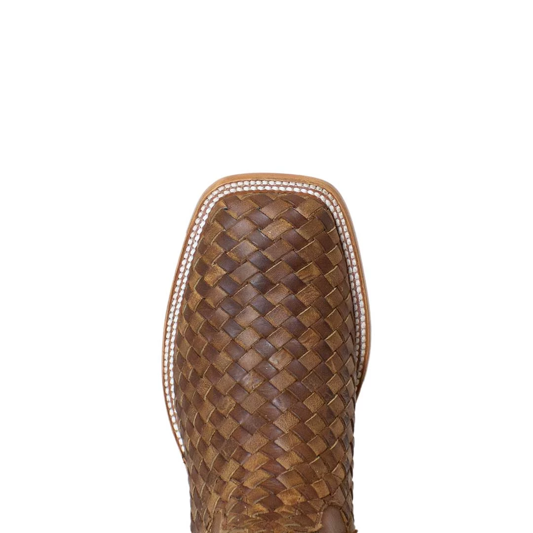 HorsePower Men's Basketweave Square Toe Cowboy Boots 8 HorsePower Men's Basketweave Square Toe Cowboy Boots - Image 6