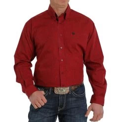 Cinch Men's Paisley Print Button-Down Shirt