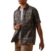 Ariat Men's Wrinkle Resist Short Sleeve Serape Island Stretch Modern Fit Button-Down Shirt -Western Fashion Men img62926 ariat men s wrinkle resist short sleeve serape island stretch modern fit button down shirt