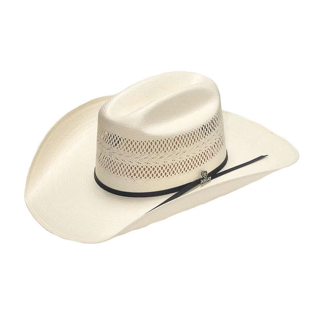 Ariat Vented Crown Cattleman Straw Cowboy Hat 3 Ariat Vented Crown Cattleman Straw Cowboy Hat