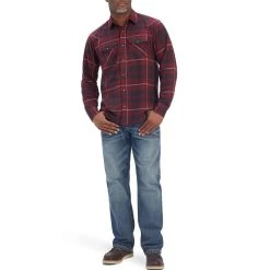 Ariat Men's Heath Retro Fit Plaid Snap Shirt -Western Fashion Men img68160 ariat men s heath retro fit plaid snap shirt