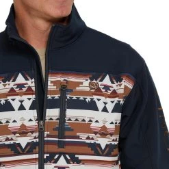 Cinch Men's Southwestern Print Bonded Jacket -Western Fashion Men img68294 cinch men s southwestern print bonded jacket