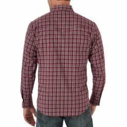 Wrangler Men's Wrinkle Resist Plaid Snap Shirt -Western Fashion Men img69566 wrangler men s wrinkle resist plaid snap shirt