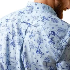 Ariat Men's Jonas Classic Fit Short Sleeve Button-Down Shirt -Western Fashion Men img70342 ariat men s jonas classic fit short sleeve button down shirt