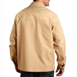 Stetson Men's Stretch Canvas Shirt Jacket -Western Fashion Men img72221 stetson men s stretch canvas shirt jacket