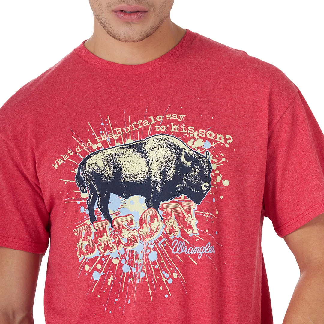 Wrangler Men's Buffalo Graphic T-shirt 5 Wrangler Men's Buffalo Graphic T-shirt - Image 3