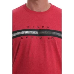 Cinch Men's Classic Crew Neck Logo Tee -Western Fashion Men img74282 cinch men s classic crew neck logo tee