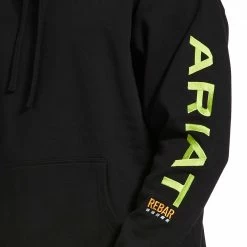 Ariat Men's Rebar Graphic Pullover Hoodie -Western Fashion Men img74678 ariat men s rebar graphic pullover hoodie