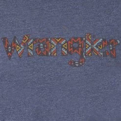 Wrangler Men's Aztec Logo Graphic T-shirt -Western Fashion Men img75091 wrangler men s aztec logo graphic t shirt