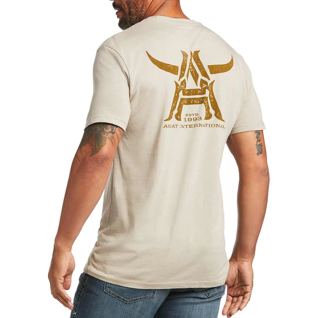 Ariat Men's Longhorn T-Shirt 4 Ariat Men's Longhorn T-Shirt - Image 2