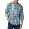 Wrangler Men's Checotah Print Snap Shirt -Western Fashion Men img78375 wrangler men s checotah print snap shirt