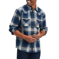Ariat Men's Halston Retro Fit Plaid Snap Shirt