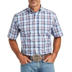 Ariat Men's Pro Series Fergus Short Sleeve Fitted Button-Down Shirt