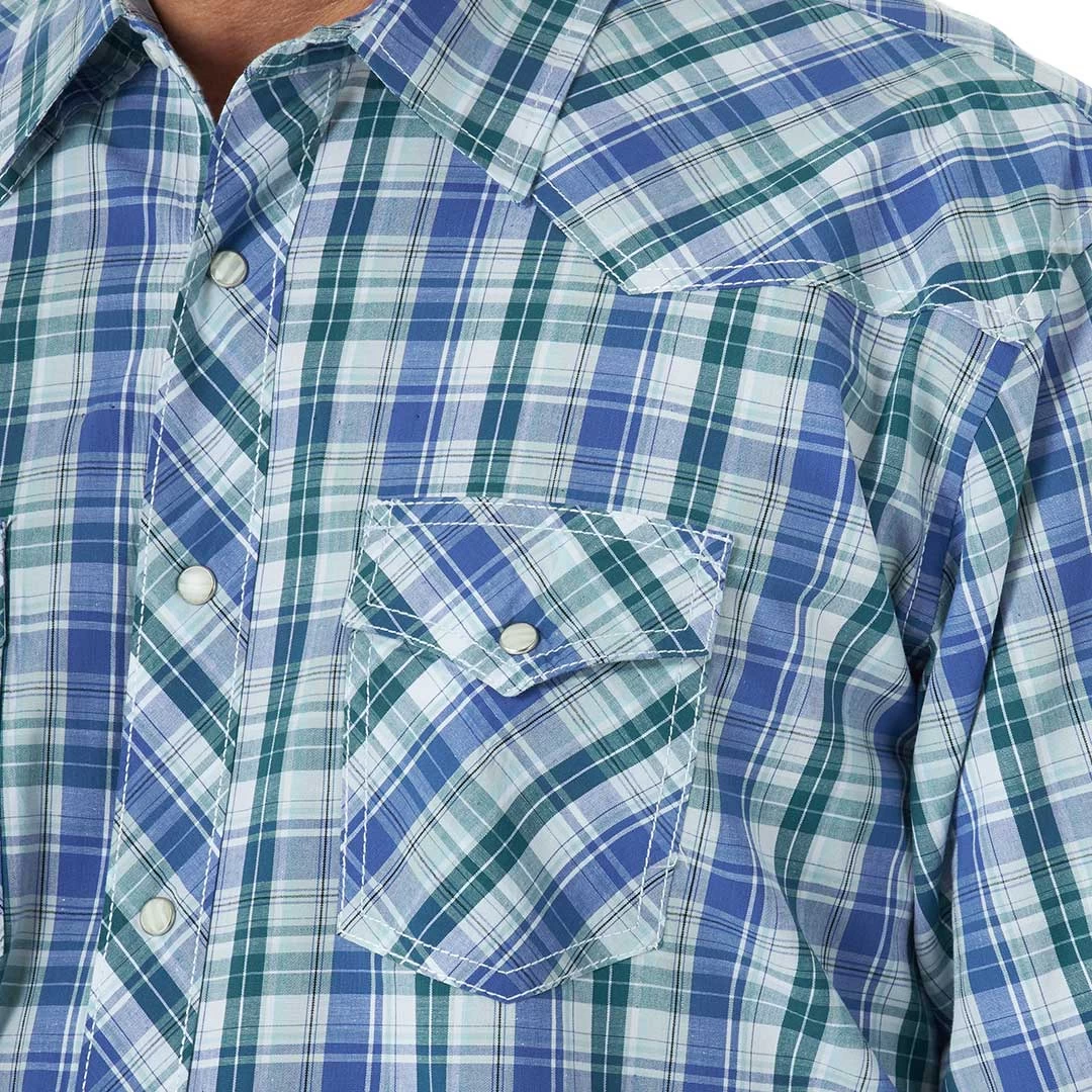 Wrangler Men's 20X Competition Plaid Snap Shirt 6 Wrangler Men's 20X Competition Plaid Snap Shirt - Image 4