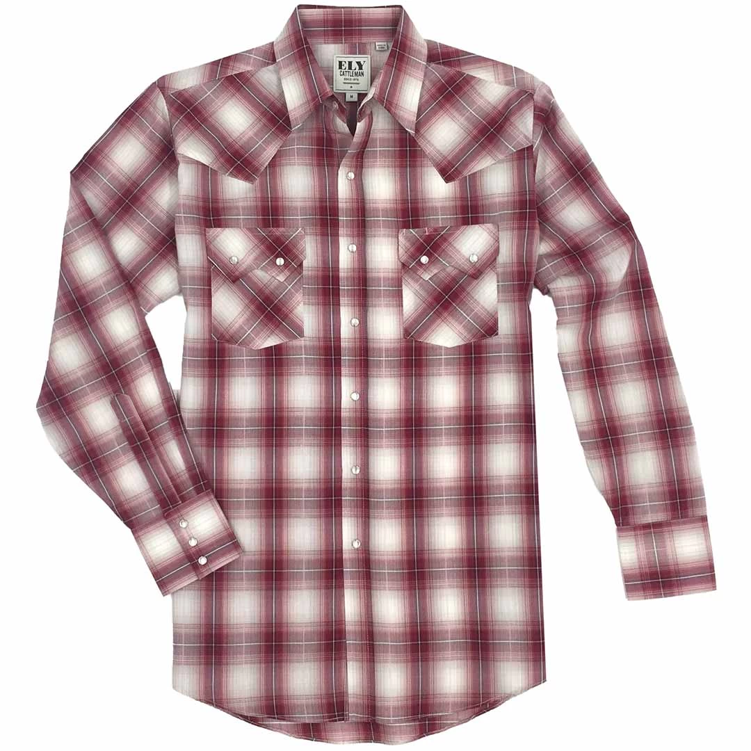 Ely Cattleman Men's Sawtooth Plaid Snap Shirt 4 Ely Cattleman Men's Sawtooth Plaid Snap Shirt - Image 2
