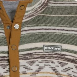 Cinch Men's Striped Fleece Pullover -Western Fashion Men img79336 cinch men s striped fleece pullover