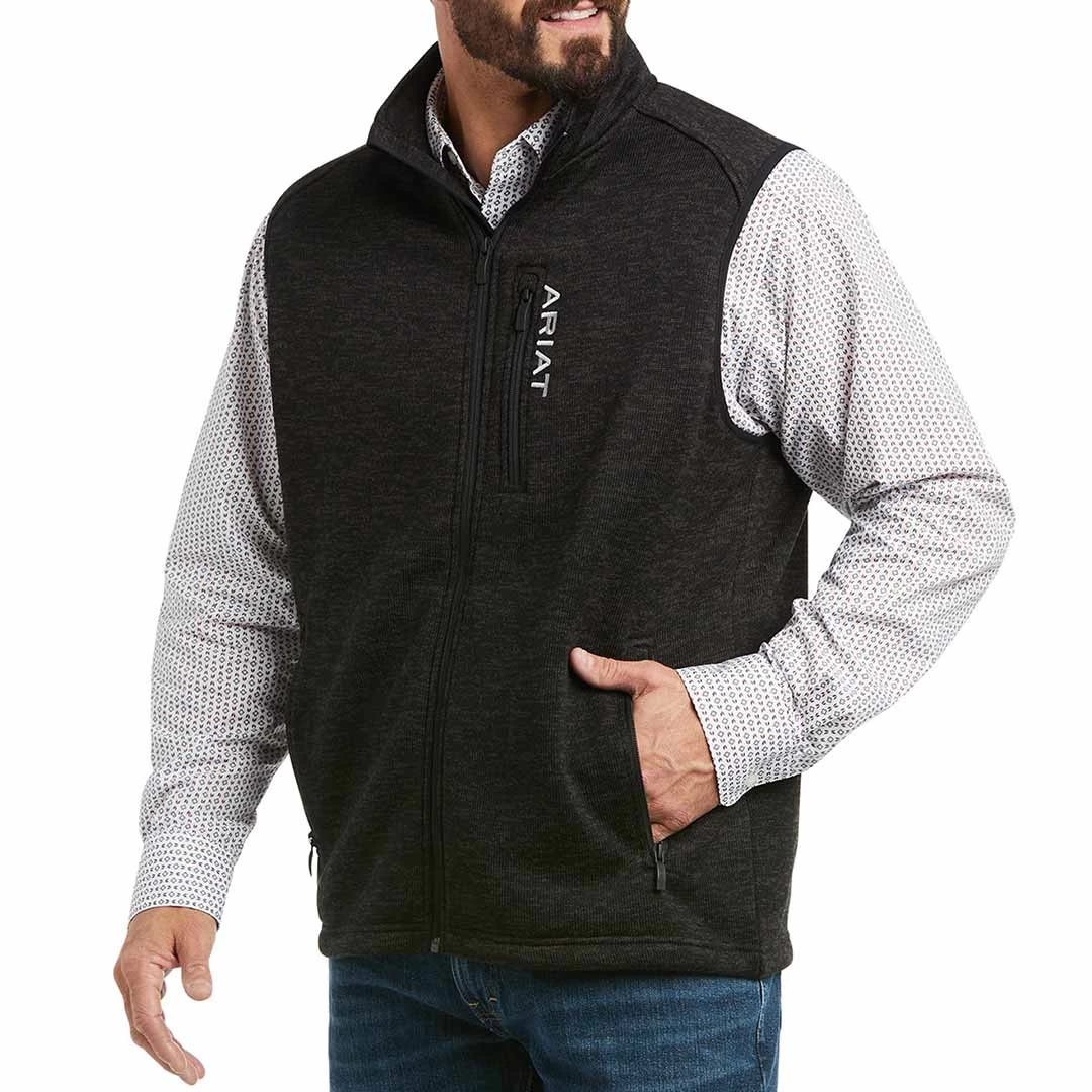 Ariat Men's Caldwell Full Zip Knit Vest 3 Ariat Men's Caldwell Full Zip Knit Vest