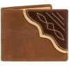 Wrangler Men's Contrast Corner Leather Bifold Wallet -Western Fashion Men img80266 wrangler men s contrast corner leather bifold wallet