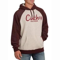 Cinch Men's Contrast Sleeve Hoodie -Western Fashion Men img82957 cinch men s contrast sleeve hoodie