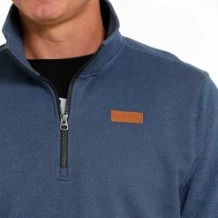 Cinch Men's 1/4 Zip Pullover Sweater Jacket -Western Fashion Men img83079 cinch men s 1 4 zip pullover sweater jacket