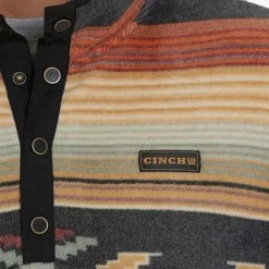 Cinch Men's Aztec Stripe Polar Fleece Pullover 9 Cinch Men's Aztec Stripe Polar Fleece Pullover -Western Fashion Men img83230 cinch men s aztec stripe polar fleece pullover