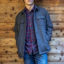 Flag & Anthem Men's Greenwood Flannel Shirt Jacket -Western Fashion Men img87427 flag anthem men s greenwood flannel shirt jacket