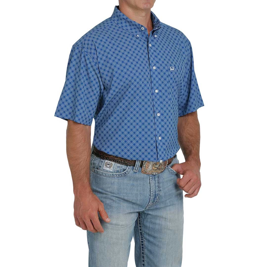 Cinch Men's Diamond Print Short Sleeve Shirt 3 Cinch Men's Diamond Print Short Sleeve Shirt