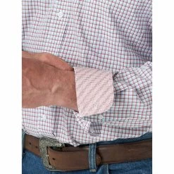 Wrangler George Strait Men's Button-Down Plaid Shirt 10 Wrangler George Strait Men's Button-Down Plaid Shirt -Western Fashion Men img88467 george strait men s button down plaid shirt